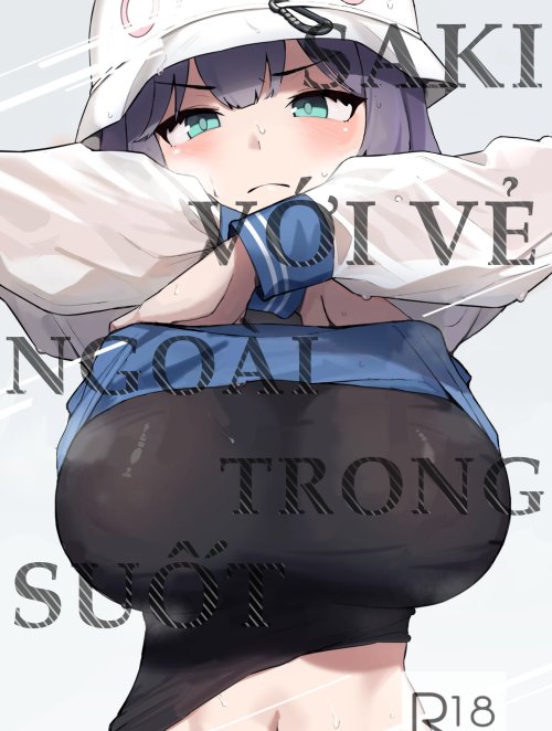 Bìa truyện SAKI VỚI VẺ NGOÀI TRONG SUỐT [Blue Archive]