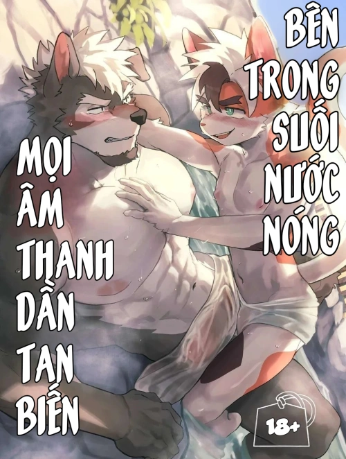 Bìa truyện Bên trong suối nước nóng, mọi âm thanh dần tan biến