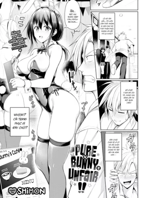 Bìa truyện Thanh thuần × Bunny thế này là phạm quy rồi!!