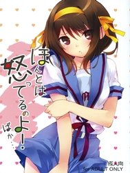Bìa truyện Honto wa Okotteru no yo! Baka... (Suzumiya Haruhi no Yuuutsu) [I Really Am Angry! Idiot...]