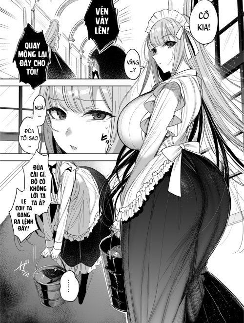 Bìa truyện Cô hầu gái mông to [Dekashiri Maid-san ni Kanchou suru Manga]