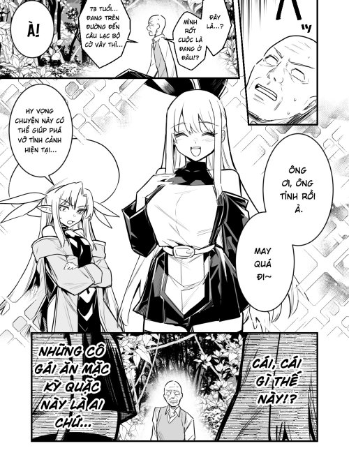 Bìa truyện Isekai Teni Shite Kita Sukebe Jii-chan to Kodokuri Shichau Boukensha-chan to Uranaishi-chan