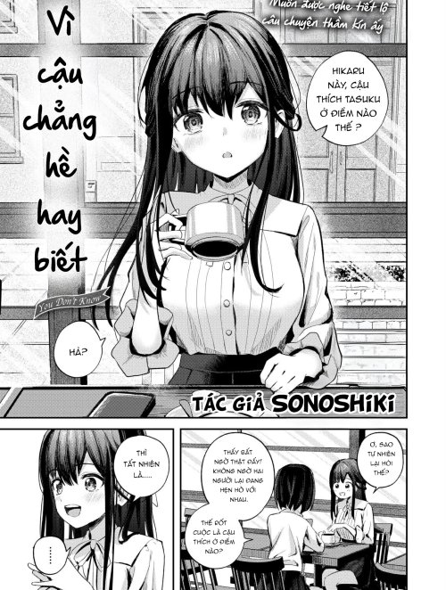 Bìa truyện Vì mày không biết.