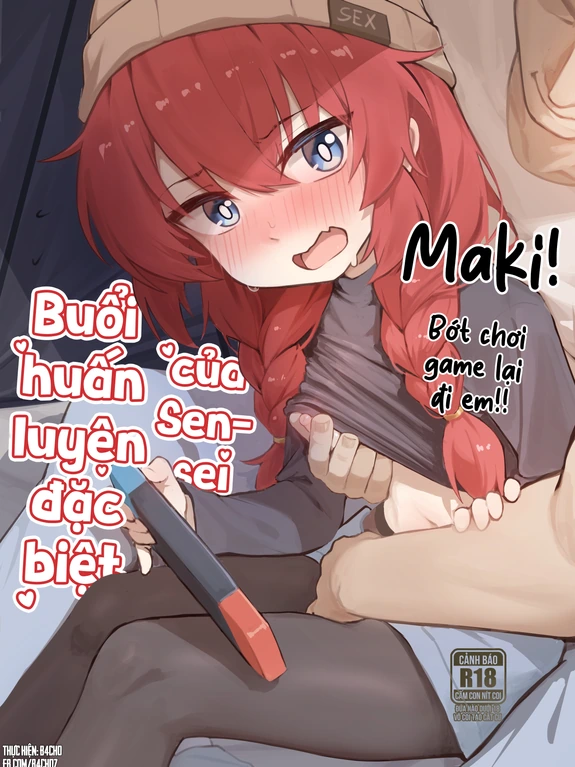 Bìa truyện Maki! Bớt chơi game lại đi em!! - Buổi huấn luyện đặc biệt của Sensei