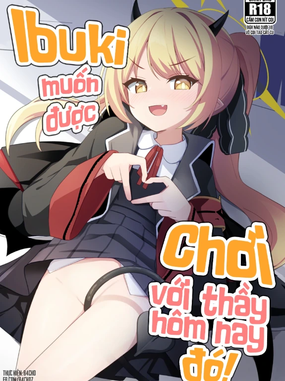 Bìa truyện Ibuki muốn được chơi với thầy hôm nay đó!