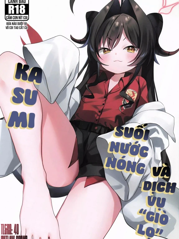 Bìa truyện Kasumi, suối nước nóng và dịch vụ "Giò lọ"