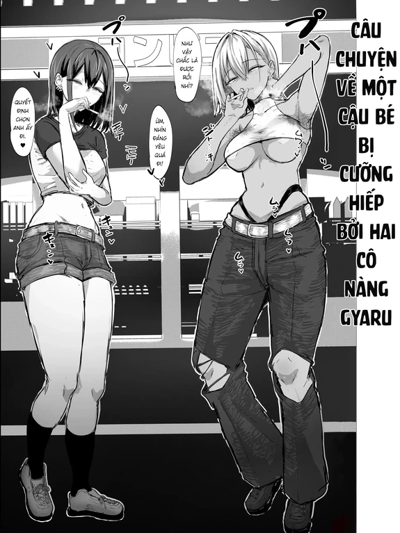 Bìa truyện Câu chuyện về một cậu né bị cưỡng hiếp bởi hai cô nàng gyaru