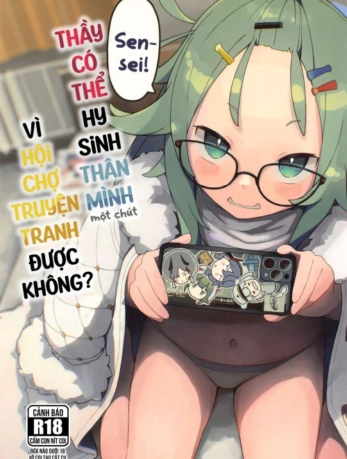 Bìa truyện Sensei! Thầy có thể hy sinh thân mình một chút vì hội chợ truyện tranh được không?