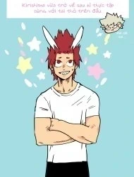 Bìa truyện Kirishima biến thành thỏ rồi!!! [Kirishima Rabbit]