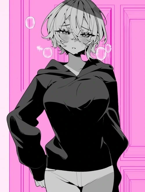 Bìa truyện Bạn gái nam tính với độ ẩm cao [湿度高めのボーイッシュ彼女 • Shitsudo Takame A Boyish Girlfriend in High Humidityno Boyish Kanojo •]