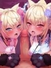 Bìa truyện Fuwa và moco bú cu cho bạn [Feeding your cummies to FUWAMOCO]